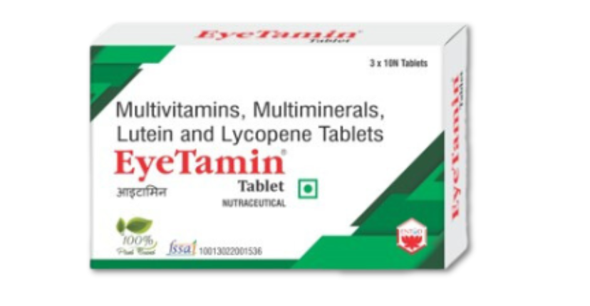 Eyetamin Multivitamin Tablet Lycopene Luetin